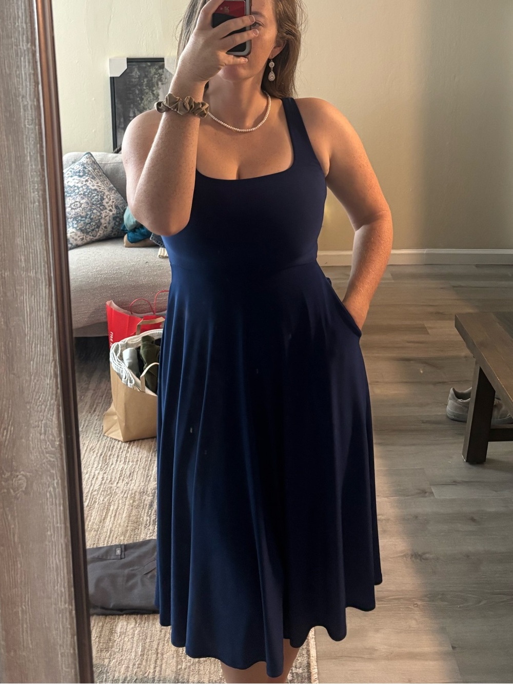 Aritzia Babaton Royal Nay Blue Dress